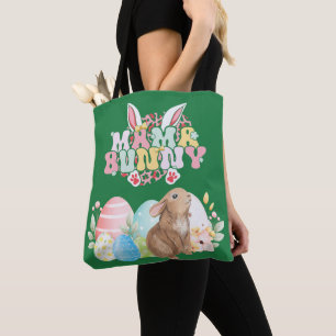 Bolsa Tote PÁSCOA coalhada da MAMA Ovos de Fábrica Páscoa de 