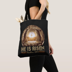 Bolsa Tote Páscoa Cristã Ele Ressuscitou Jesus