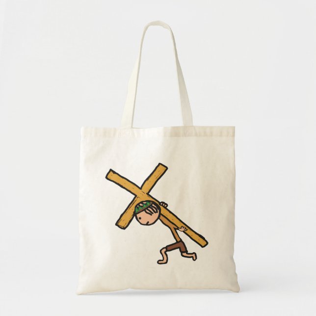 Bolsa Tote Páscoa Cross Crucifix (Frente)
