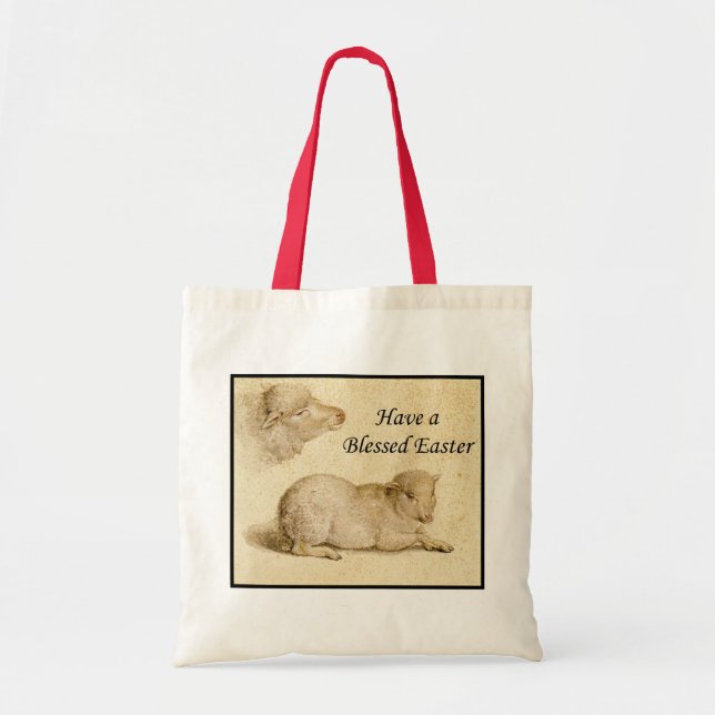 Bolsa Tote Páscoa de Bênçãos de Trabalho de arte de Holbein (Frente)