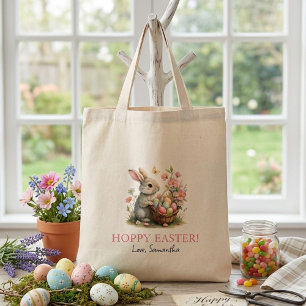 Bolsa Tote Páscoa de flores silvestres de Páscoa ralada