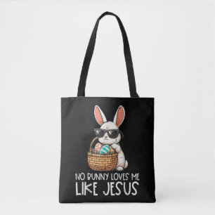 Bolsa Tote Páscoa Sem Coelhinho Me Ama Como Jesus Cristão