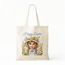 Páscoa Tote Bag para Menininha