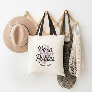 Bolsa Tote Paso Robles California Wine Country Vintage Logo