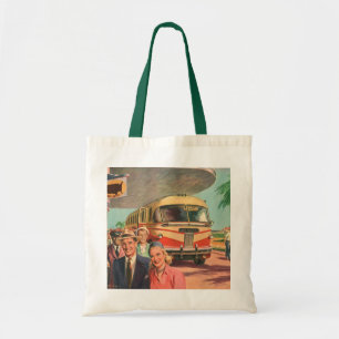 Bolsa Tote Passageiros Vintage em Férias no Barramento