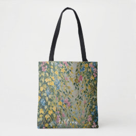 Bolsa Tote Passagem Encantada: Jardim Secreto Pastel