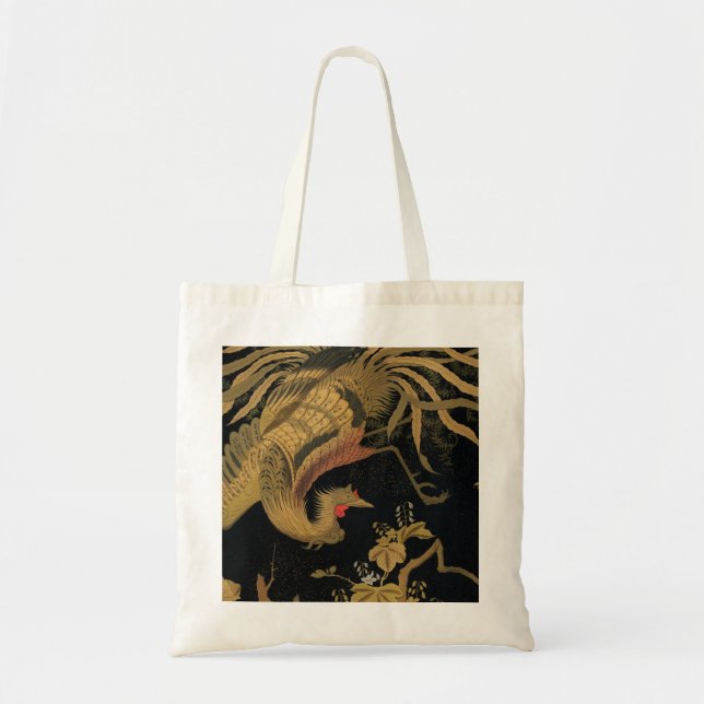 Bolsa Tote Pássaro Audsley Mythical Howo: Fênix Japonesa de 1 (Frente)
