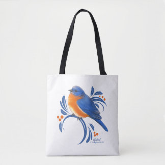 Bolsa Tote Pássaro azul