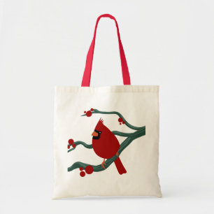 Bolsa Tote pássaro cardinal