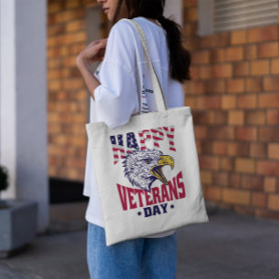 Bolsa Tote Pássaro da águia do dia dos veteranos