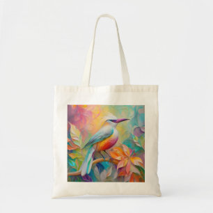 Bolsa Tote Pássaro da fantasia vermelho-rosa-bico