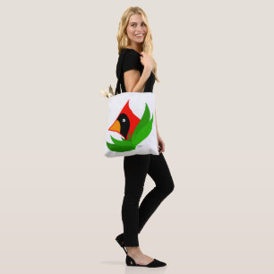 Bolsa Tote Pássaro do cardeal dos desenhos animados