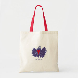 Bolsa Tote Pássaro do saco da paz