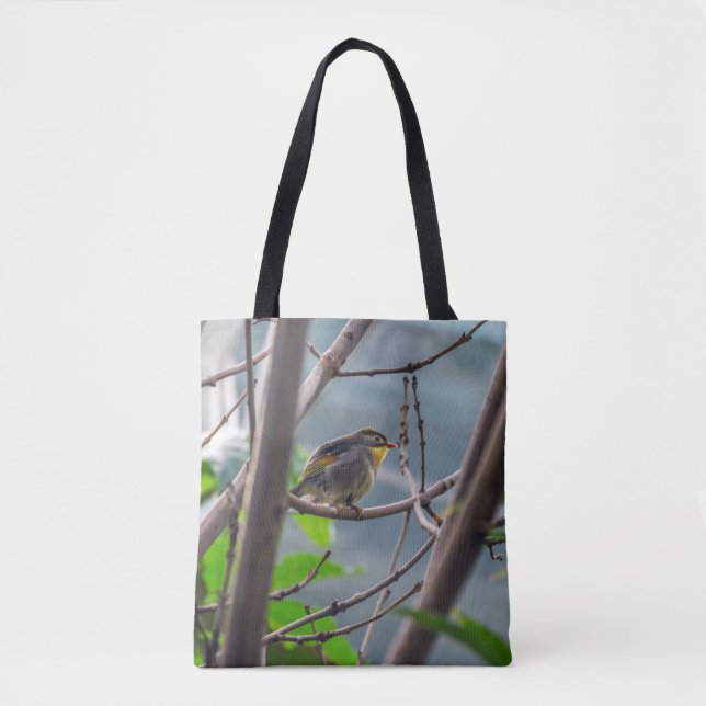 Bolsa Tote Pássaro em uma sacola da árvore (Frente)