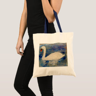 Bolsa Tote Pássaro Pintando Swan
