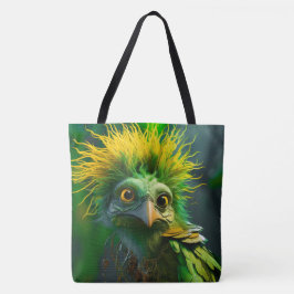 Bolsa Tote Pássaro Verde