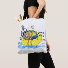 Bolsa Tote Pássaro Whimsical Bonito no Float
