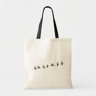 Bolsa Tote Pássaros arame pomba