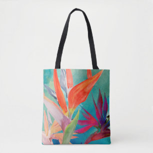 Bolsa Tote Pássaros de paraíso vívidos