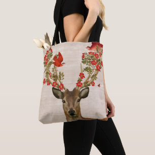 Bolsa Tote Pássaros Deer and Love