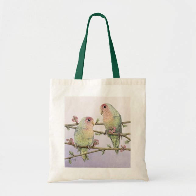 Bolsa Tote Pássaros do amor (Frente)