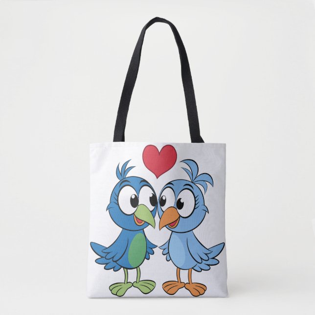 Bolsa Tote Pássaros do Amor (Frente)