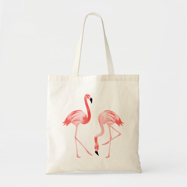 Bolsa Tote Pássaros do flamingo (Frente)