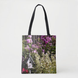 Bolsa Tote Pássaros do Jardim Flor Pintura Pastel
