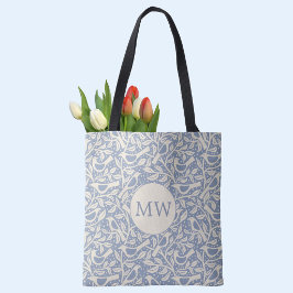 Bolsa Tote Pássaros do Patrimônio Monograma Inicial