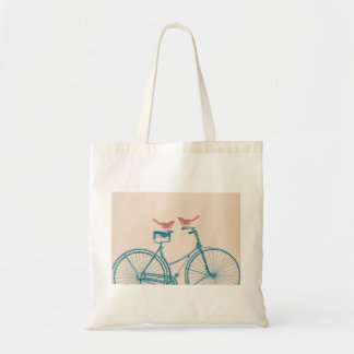 Bolsa Tote Pássaros em uma bicicleta