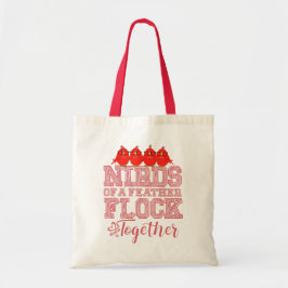 Bolsa Tote Pássaros Nerds Engraçados Pássaros de uma Pena Se