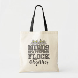 Bolsa Tote Pássaros Nerds Engraçados Pássaros de uma Pena Se