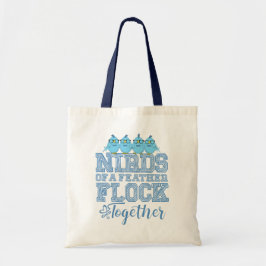 Bolsa Tote Pássaros Nerds Engraçados Pássaros de uma Pena Se