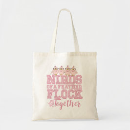 Bolsa Tote Pássaros Nerds Engraçados Pássaros de uma Pena Se