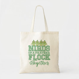 Bolsa Tote Pássaros Nerds Engraçados Pássaros de uma Pena Se