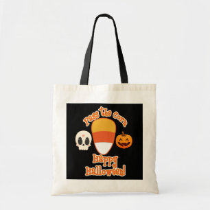 Bolsa Tote Passe o Milho de Halloween