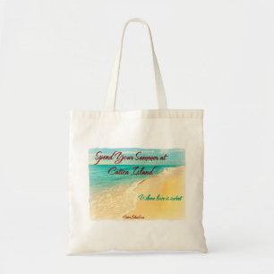 Bolsa Tote Passe seu verão na sacola da ilha de Catica