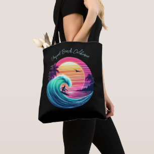 Bolsa Tote Passear a onda ao pôr do sol