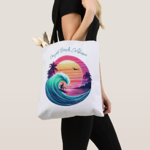 Bolsa Tote Passear a onda ao pôr do sol