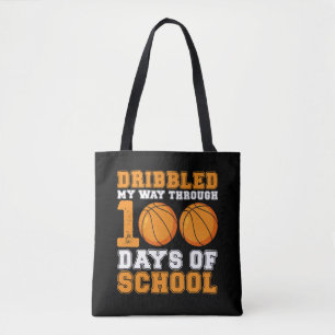 Bolsa Tote Passei Por 100 Dias De Basquete Escolar