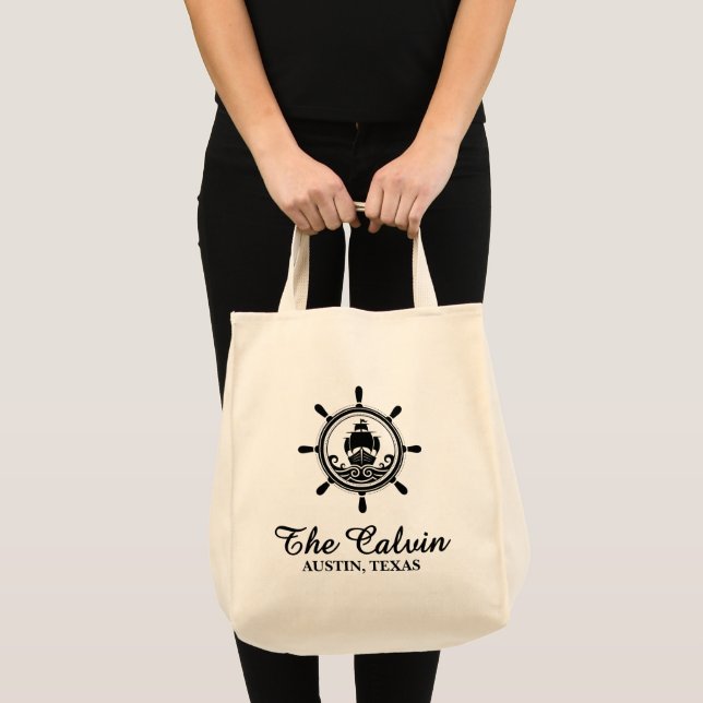 Bolsa Tote Passeio de barco  (Frente (produto))