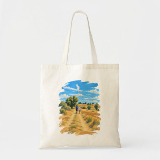 Bolsa Tote Passeio de Verão por Campos Dourados Pincelada