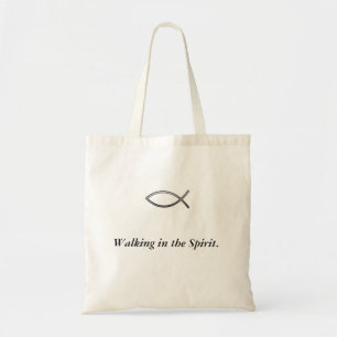 Bolsa Tote Passeio nas citações Ichthus Totebag do espírit