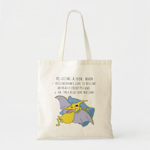 Bolsa Tote Passover Tote Bag Reclineadon Dinossaur
