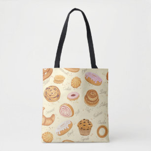 Bolsa Tote Pastas Assortadas: Padrão Sem Olhos Torrente.