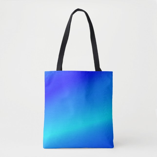 Bolsa Tote Pastel abstrato de cor azul-ópera ombre (Frente)