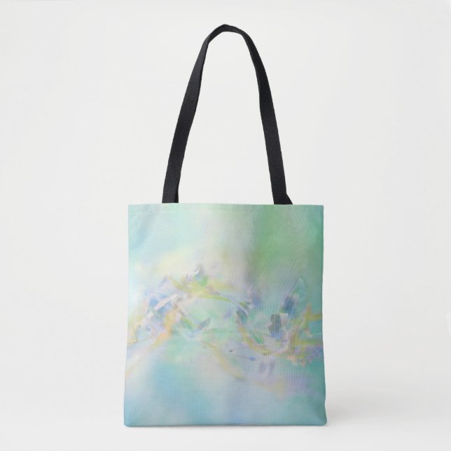 Bolsa Tote Pastel Abstrato Floral (Frente)