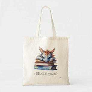 Bolsa Tote *~* Pastel Baby Dragon LENDO LIVRO de devoração AP