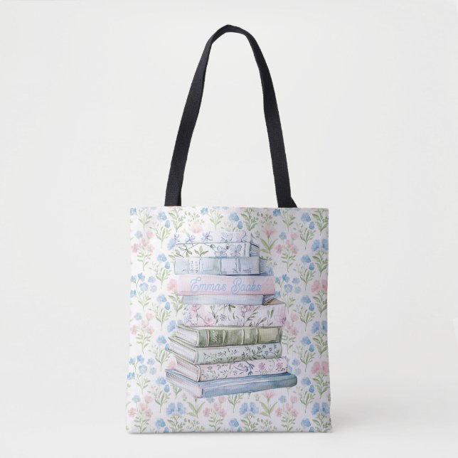 Bolsa Tote Pastel Books  (Frente)