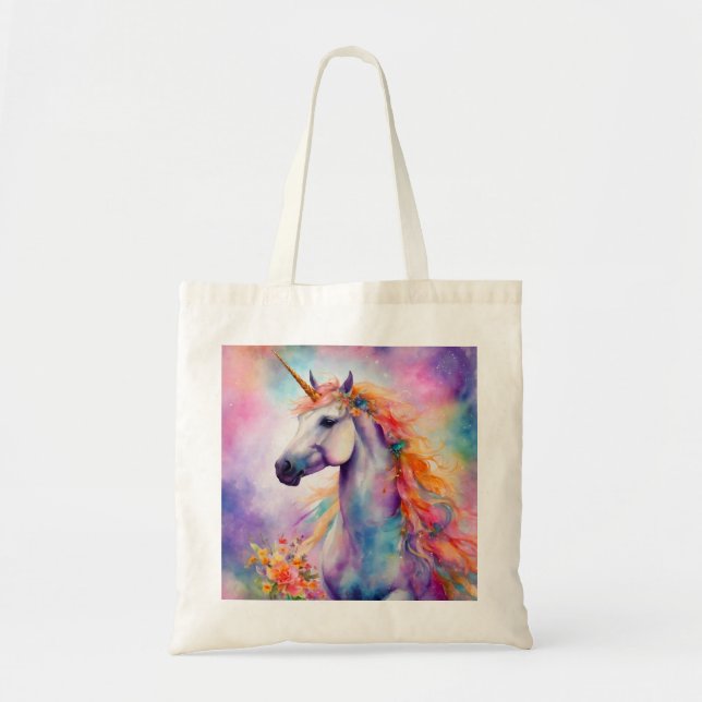 Bolsa Tote Pastel Color Unicorn (Frente)